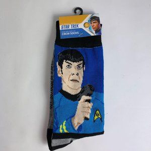 Star Trek Spock Men's Crew Socks Sz 10-13 11 12